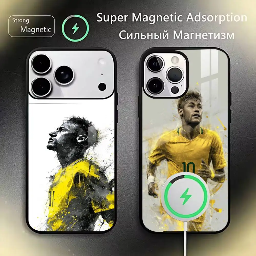 

Popular Soccer Star Style Protective Phone Case For iPhone17,16,15,14,13,12,11 Plus,Pro Magnetic For Magsafe Wireless Charging