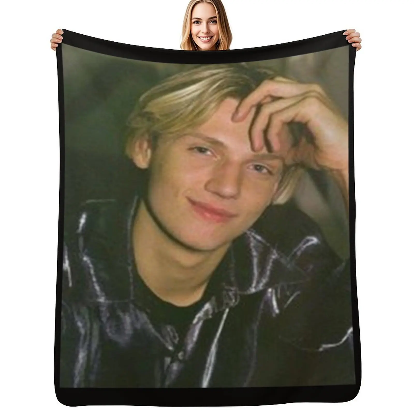 

Nick Carter - Poster Throw Blanket Hairy Hairys For Sofa Thin Flannel Blankets