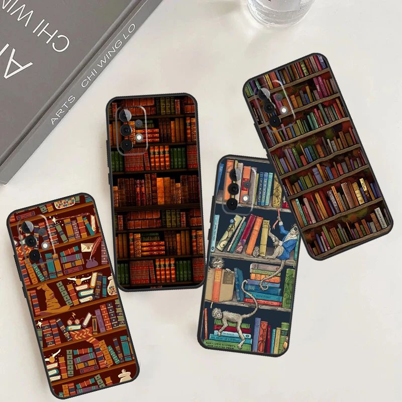 Library In Wonderland Case For Samsung Galaxy A52 A32 A22 A12 A14 A24 A34 A54 A53 A33 A13 A15 A25 A71 A51 Cover