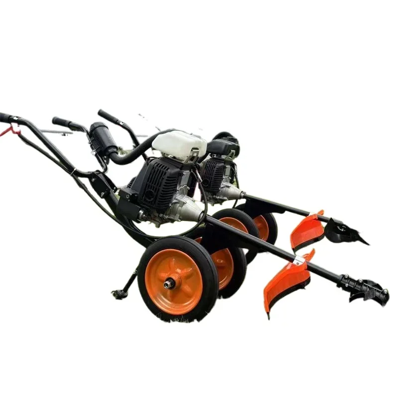 Household orchard lawn mower multi-functional ditching frame y y