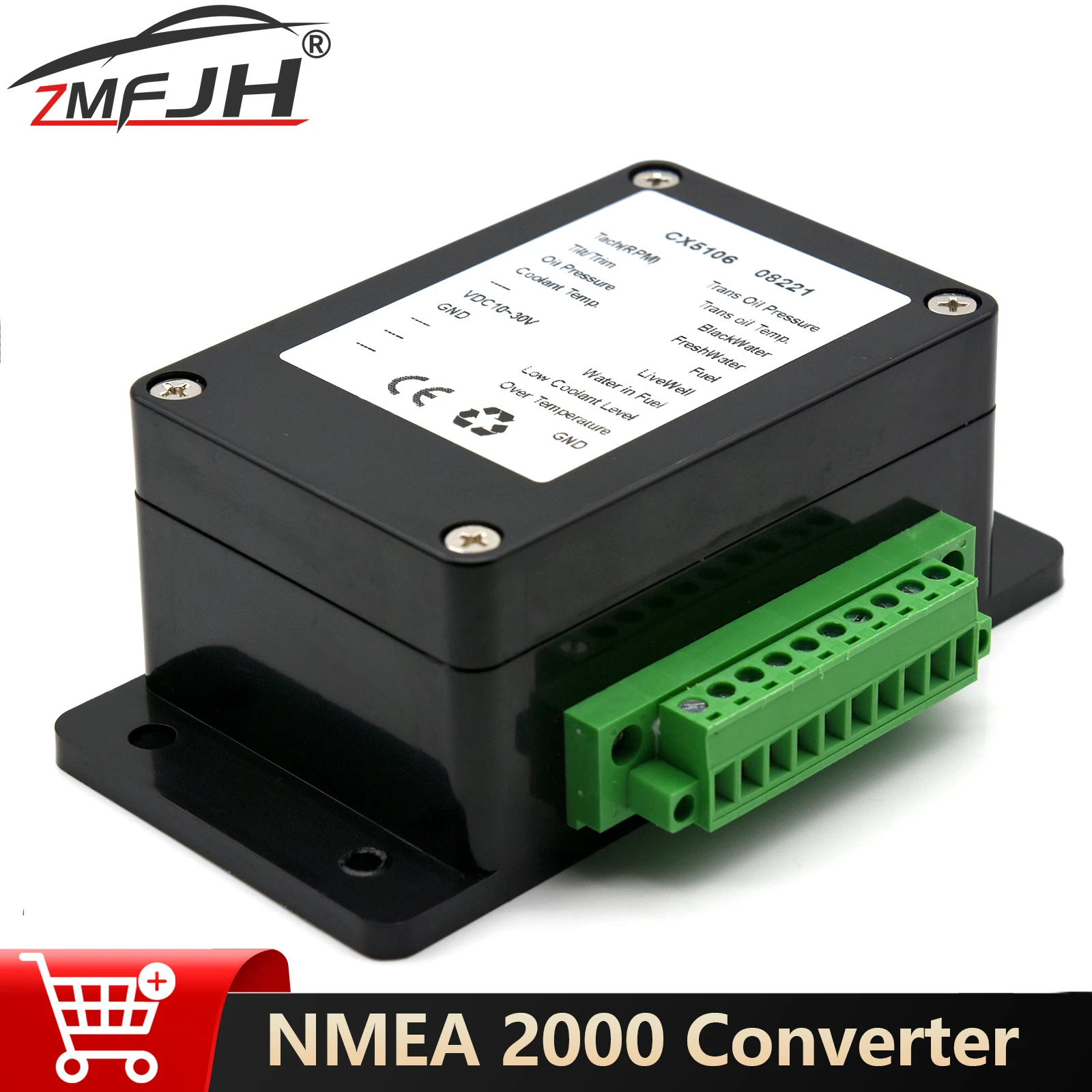 

NMEA 2000 Converter Box Multifunction Converter Single Converter For Boat Yacht Marine Converter RPM Trim Oil Press Fuel Tank