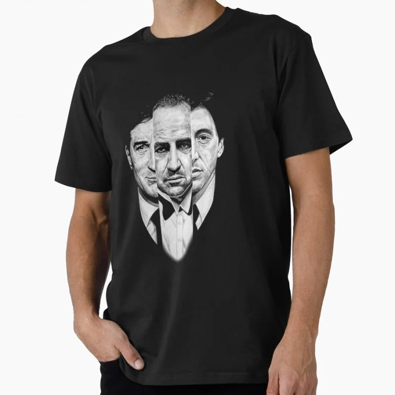 

Trilogy Godfather Gift t shirt for man The Godfather Retro film Graphic Clothes 100% cotton print Tee All size Tops S-6XL