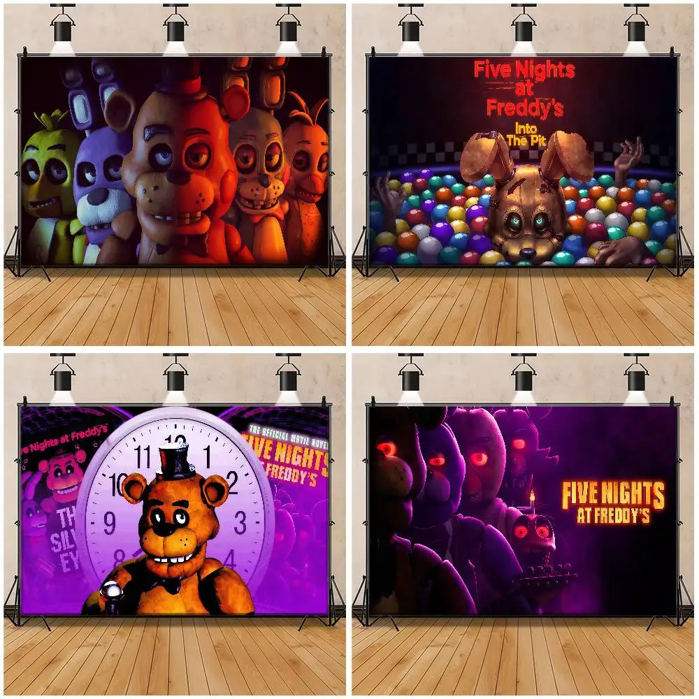 Hintergrund für Fotografie, Ostern, Vintage-Holzbrett, Kindergeburtstag, Party-Dekoration, Hintergründe, FNAFS Five Nights At F-FreddyS