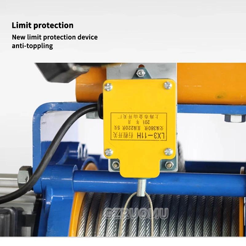 

1.5T 1.2T Electric Hoist Crane Portable Lifter Overhead Garage Winch Wired Wireless Remote Control for Car Garage Boat