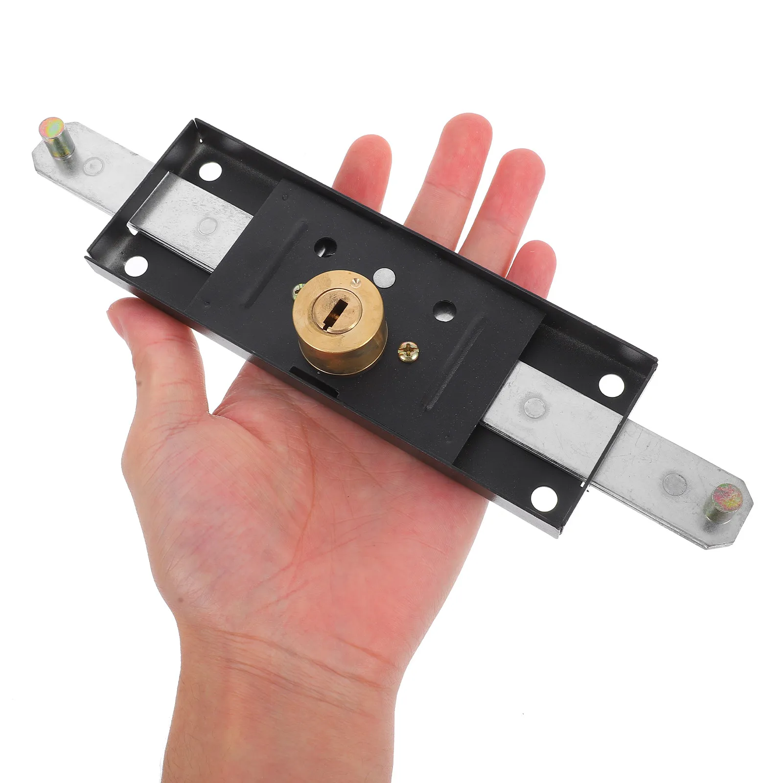 Roller Shutter Door Lock Kit Heavy Duty Garage Gate Lock for Commercial Residential Security Iron Construction Quick Secure view 5