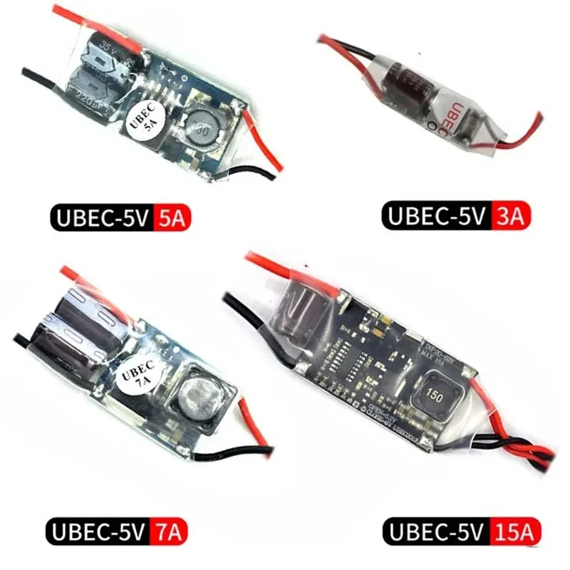 UBEC 5V 3A /5A /7A /15A BEC Full Shielding Antijamming Switching Regulator for FPV RC Drone Receiver Power Supply External