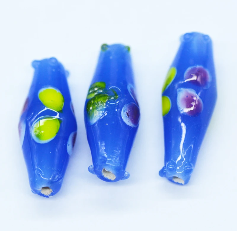 10PCS 10X25MM exquisite !! Italian Murano glass beads
