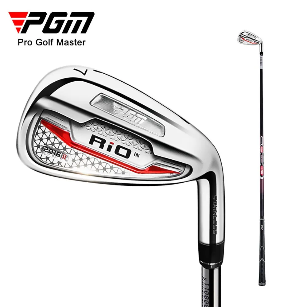 Pgm Men\'s Golf Club, Destro, No.7 Ferro Rio II, Cabeça De Aço Inoxidável, Eixo De Carbono, Barra De Areia, Corte Rod, Cunhas Cortador