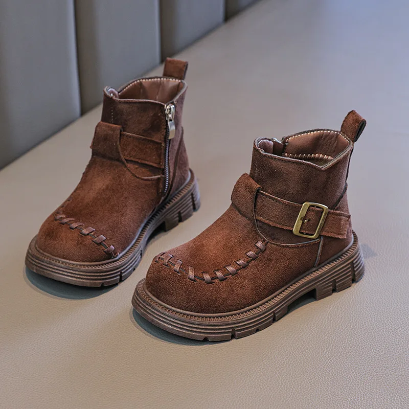 

Winter New Warm Fashion and Anti Slip Children's Shoes Plush Cotton Shoes Running Shoes for Boys Girls Waterproof Snow Boots