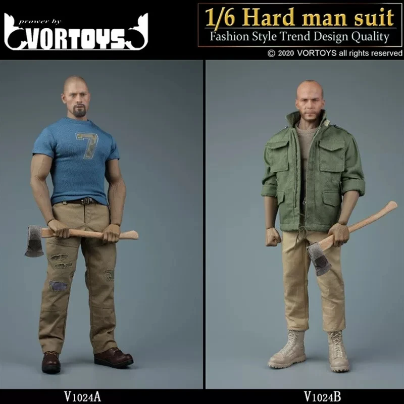 VORTOYS V1024 1/6 Soldier Tough Guy Workwear Set Clothing Model Toy Accessories Fit 12'' Action Figure M34 M33 Body In Stock