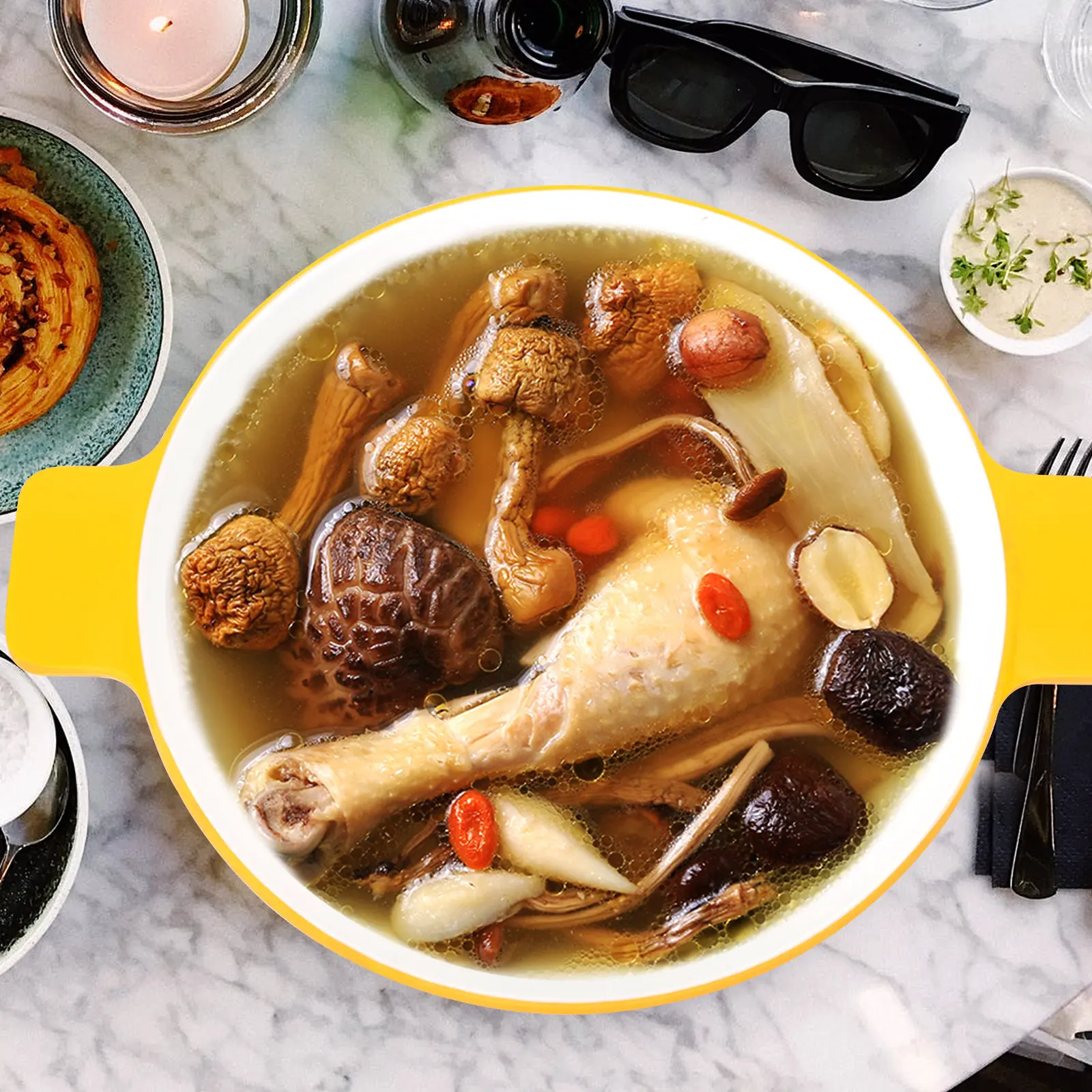 

Многофункциональная прочная керамическая миска с двумя ручками для риса, лапши, супа, салата, для домашнего использования на кухне, для хранения продуктов