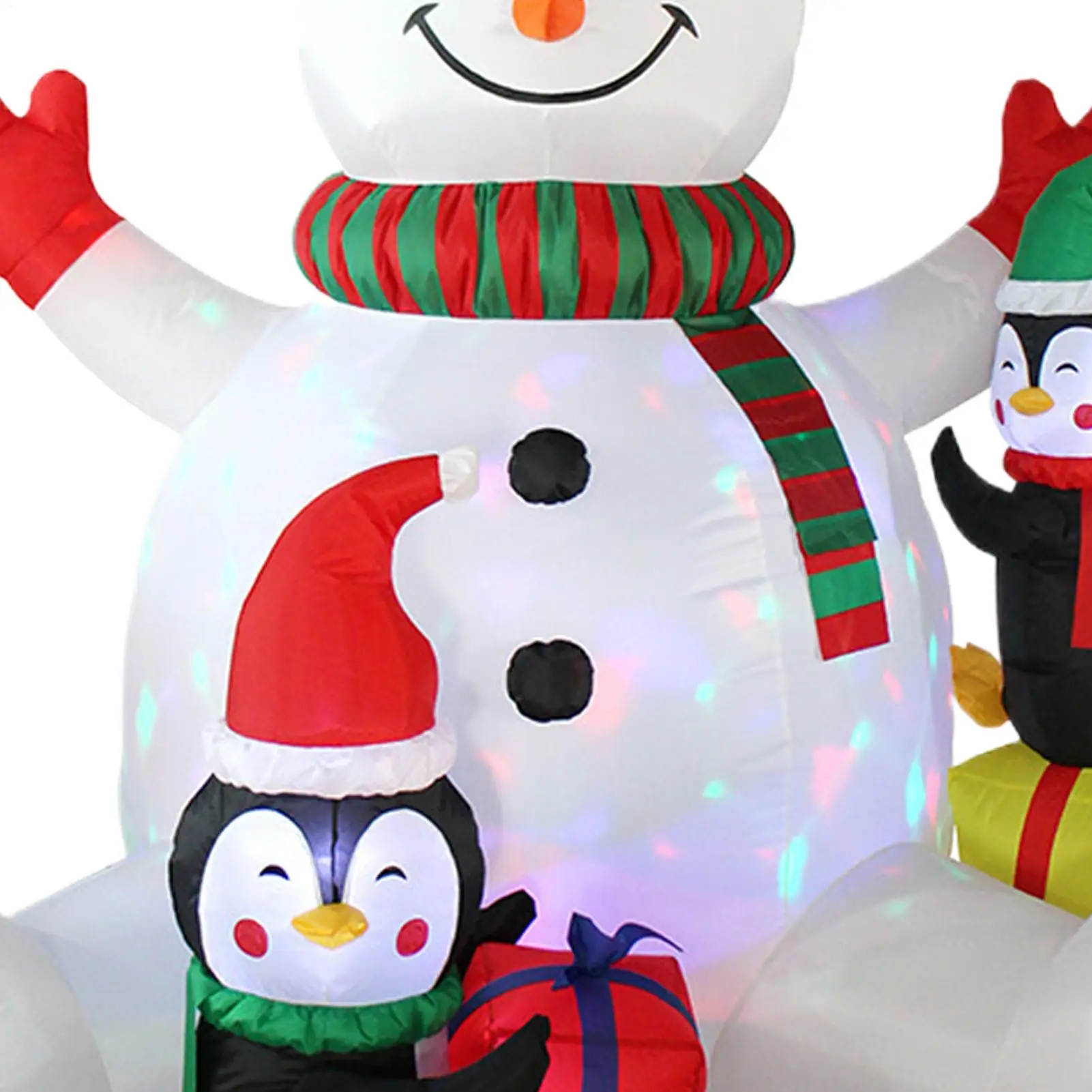 

Christmas Inflatable 7ft Display Decor With 2 Penguins Giant Christmas Inflatables For Family Friends Indoor Outdoor Party
