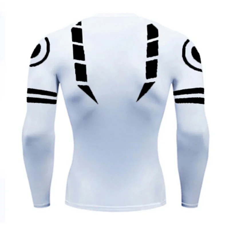 3D Print Compression Shirts for Men Athletic Quick Dry Tshirts Tops Gym Workout Fitness Undershirts Baselayers Sports Activewear