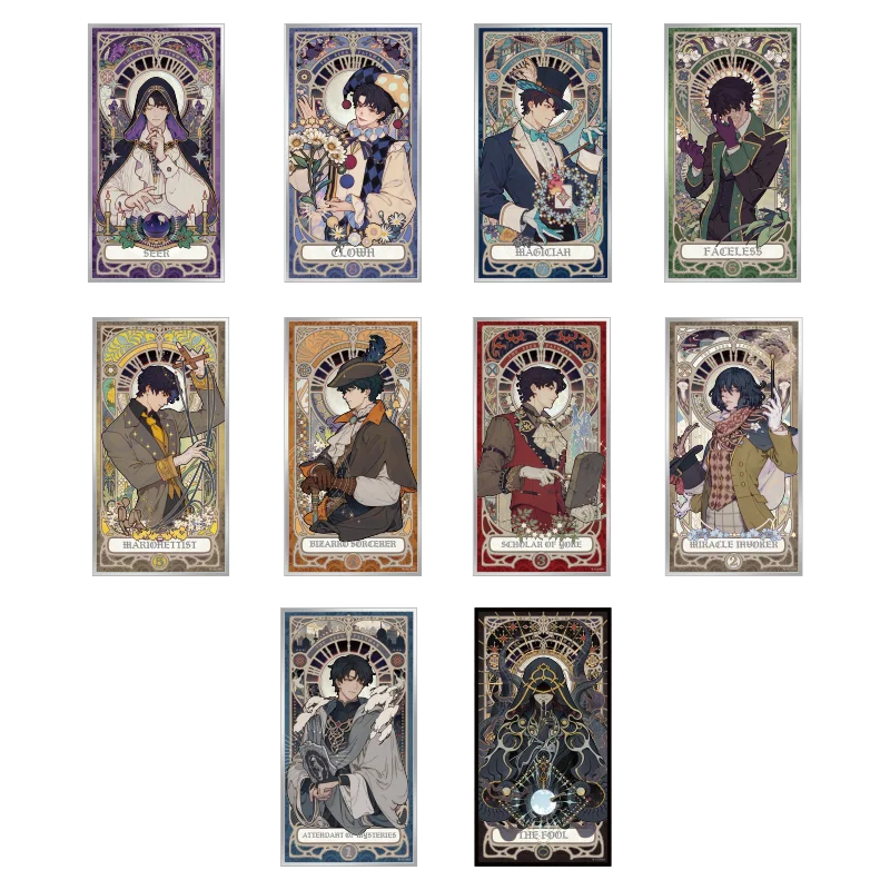 Oficjalna, autentyczna akrylowa karta z anime Lord of The Mysteries, gadżet z postaciami, kolekcja festiwalowa, zabawka, karta flash, prezent.