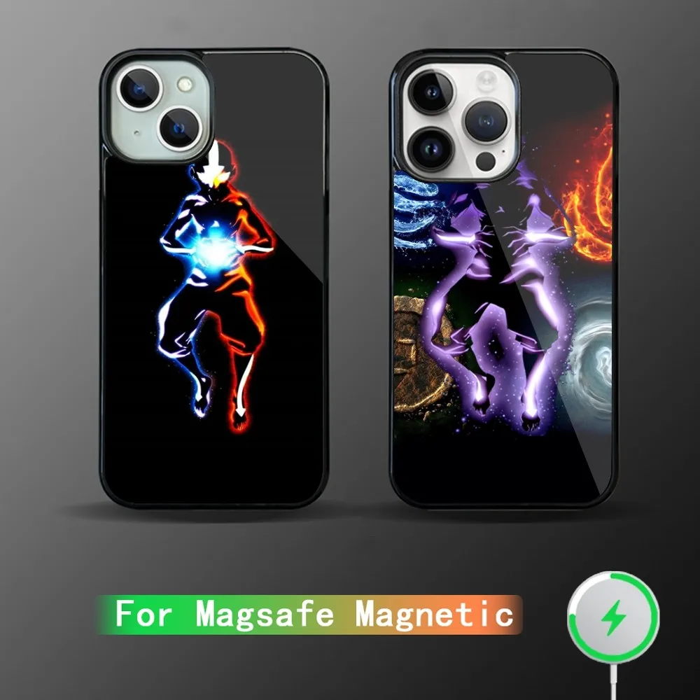 Avatar The Last Airbender Aang Phone Case For iPhone 15 14 13 12 11 Plus Pro Max Magsafe Magnetic Wireless Charging