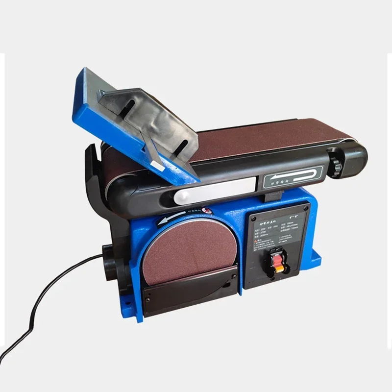 

New 220v 220V/375W/550W/750W Multifunctional Metal Woodworking Belt Grinding Machine Desktop Polishing And Grinding Tools
