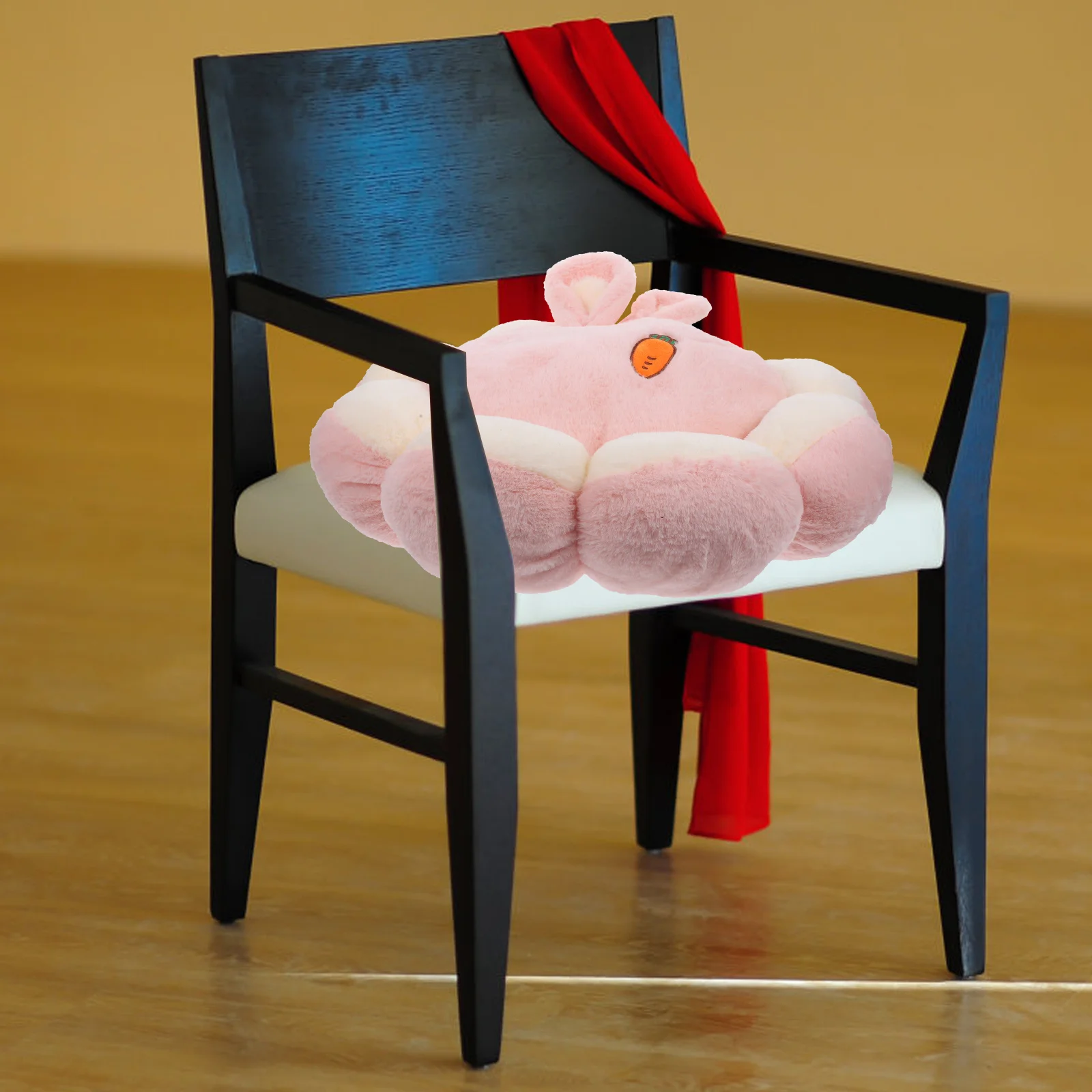 

Flower Carrot Shaped Seat Cushion Thickened Anti-Slip Home Office Chair Pad Cute Decorative Sitting Mat for Sofa Bed Car