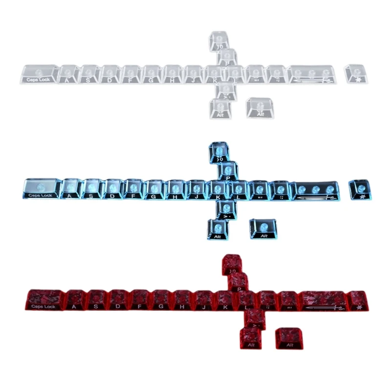 U55C Premium Keycap Set For Mechanical Keyboards Including 19-Key With Side Lit Unique Graphics