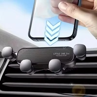 Mini Universal Gravity Car Phone Holder Air Vent mobile phone mounts car for iPhone Samsung Mobile Phone Car Cell Holder