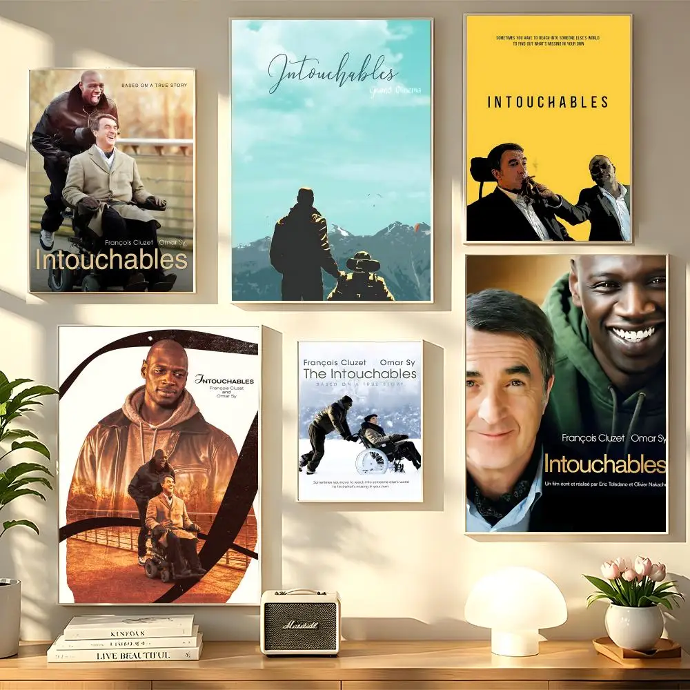 Póster de la película Intouchables, arte en HD, pared adhesiva, impermeable, decoración para el hogar, sala de estar, dormitorio, bar