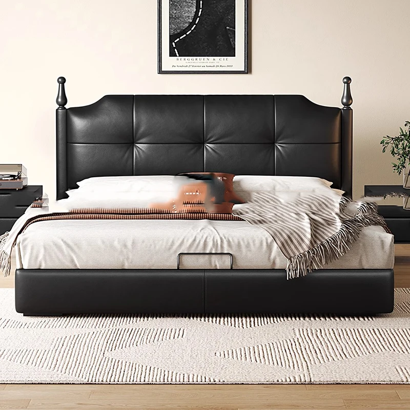 

European Design Luxury Bed Simple Wooden Multifunctional Mobile Bed Massage Multifunctional Camas De Casal Office Furniture