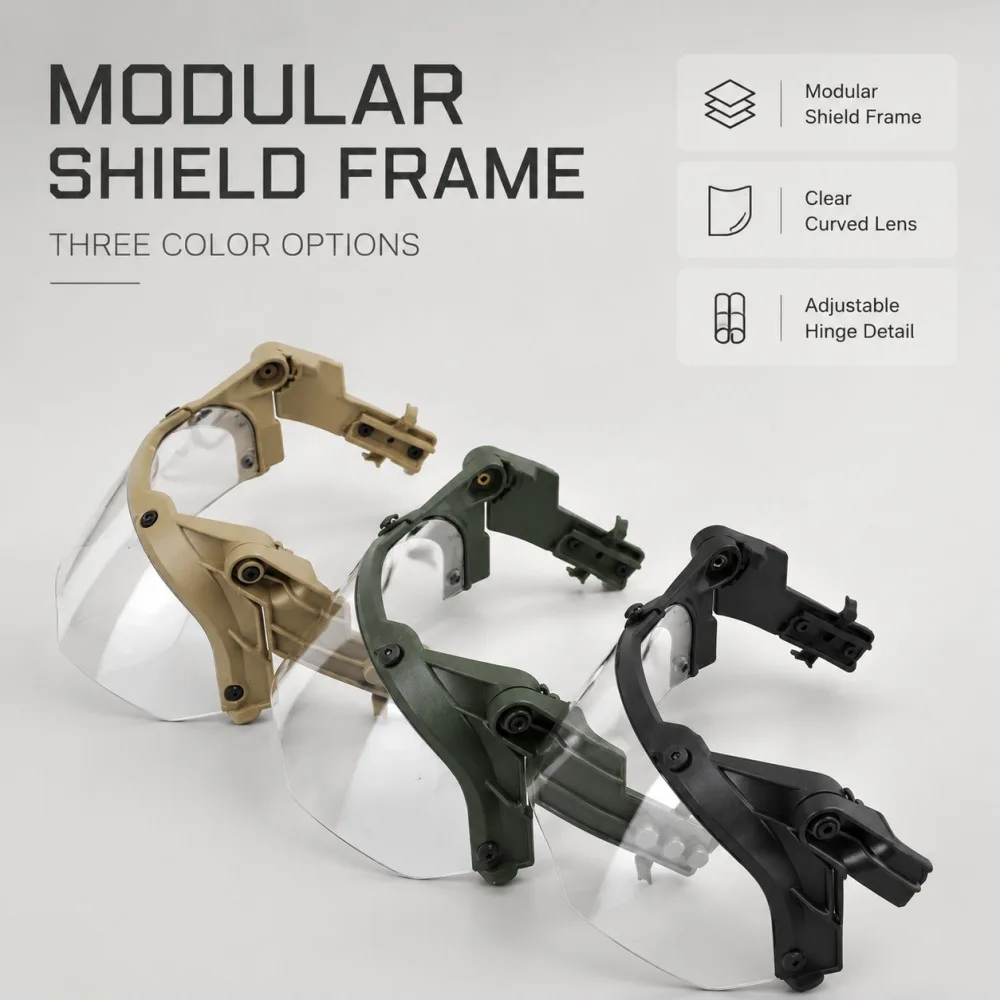 Tactical Helmet Goggles Detachable MICH FAST Helmets Guide Protection Adjustable Anti Fog Protective Goggles Helmet Accessories