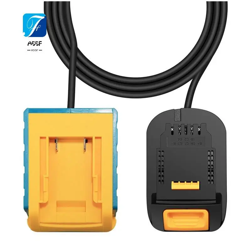 

A55F-Battery Extension Cord Tool For 18V Lithium Batteries And Tools Cable Length 1.5M With Hook