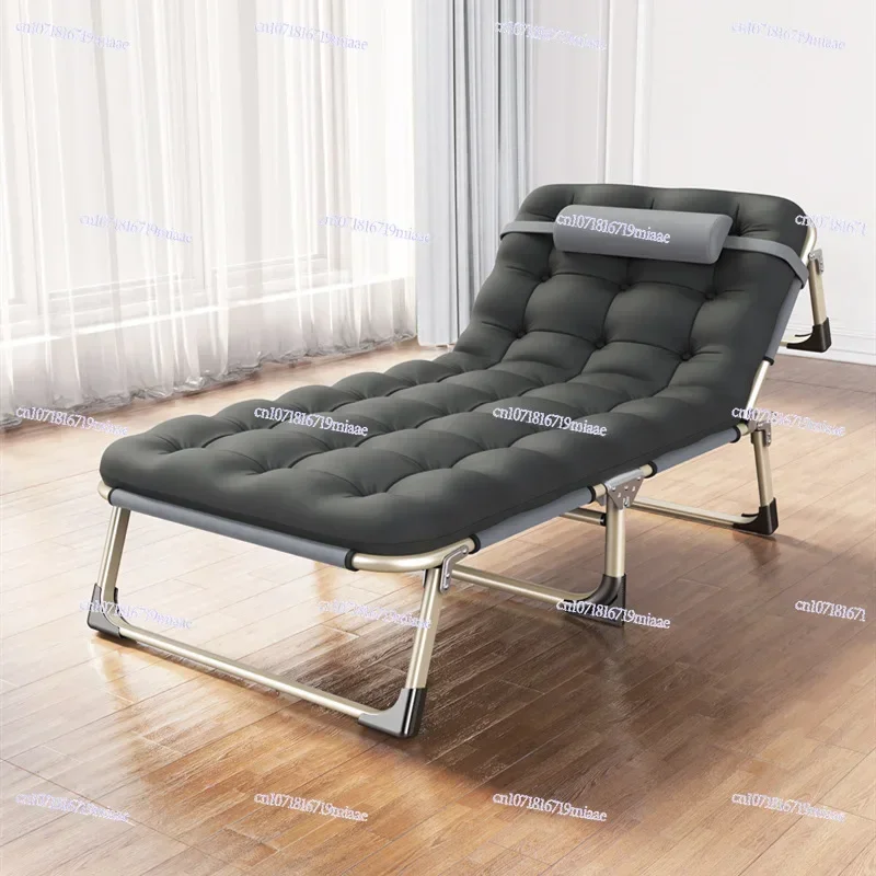 Folding, single bed, multi-function office nap lounge chair escort camp bed