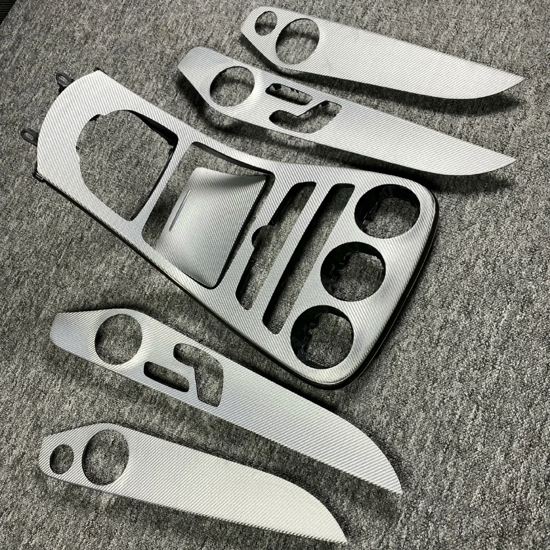 For Mercedes Benz C GLC Class W205 X253 C260L C260 Interior Real Carbon Fiber Center Console Gear Shift Panel Door sill Replace