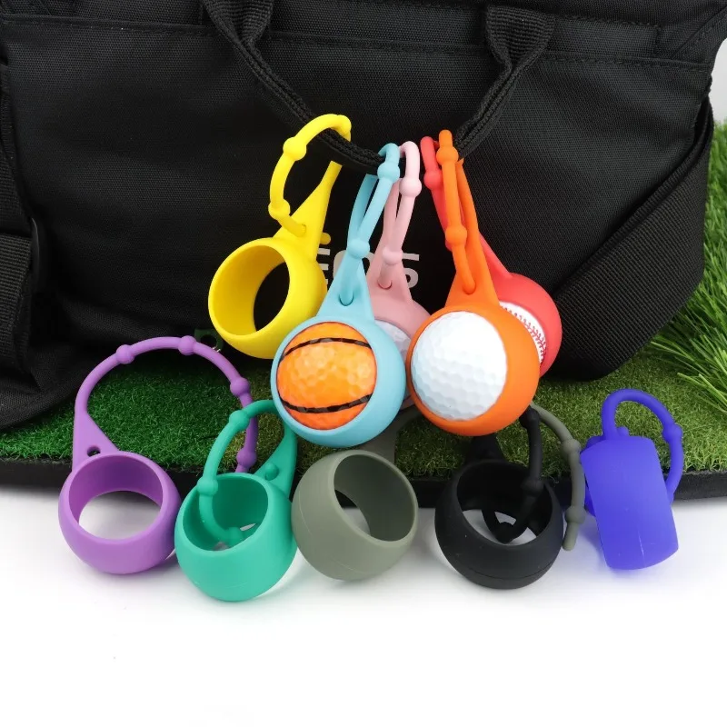 

Golf Balls Sleeve Storage Hanging Cover Silicone Anti-Slip Easy Carry Ball Bag Portable Outdoor Sporty Entertainment Accessories