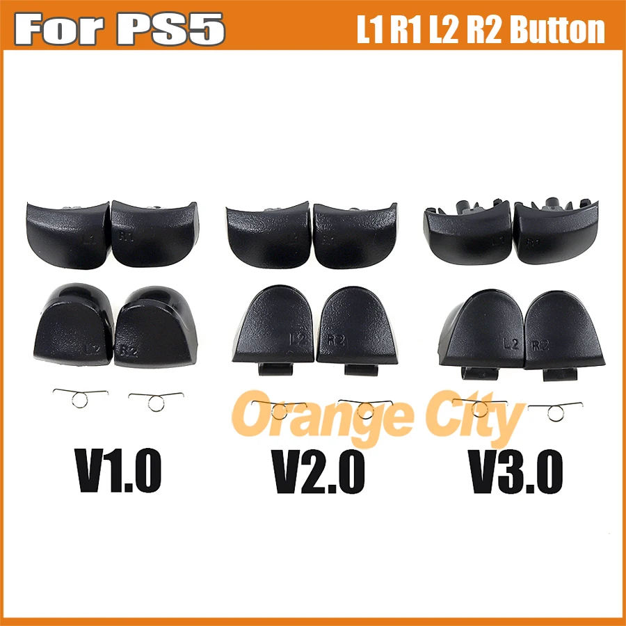1 مجموعة ل بلاي ستيشن 5 PS5 V1.0 V2.0 V3.0 تحكم L1 R1 + L2 R2 أزرار الزناد + الينابيع أداة استبدال أجزاء #2