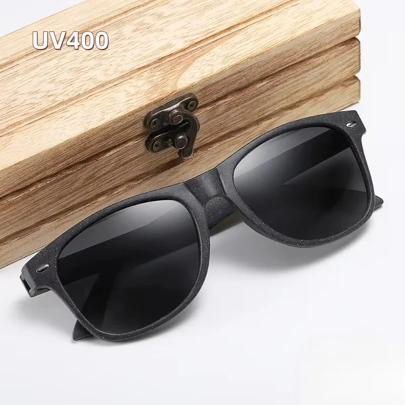 

Retro UV Resistant Bamboo and Wood Sunglasses Polarized European and American Style Glasses Fashionable Sun Shading Sunglasses