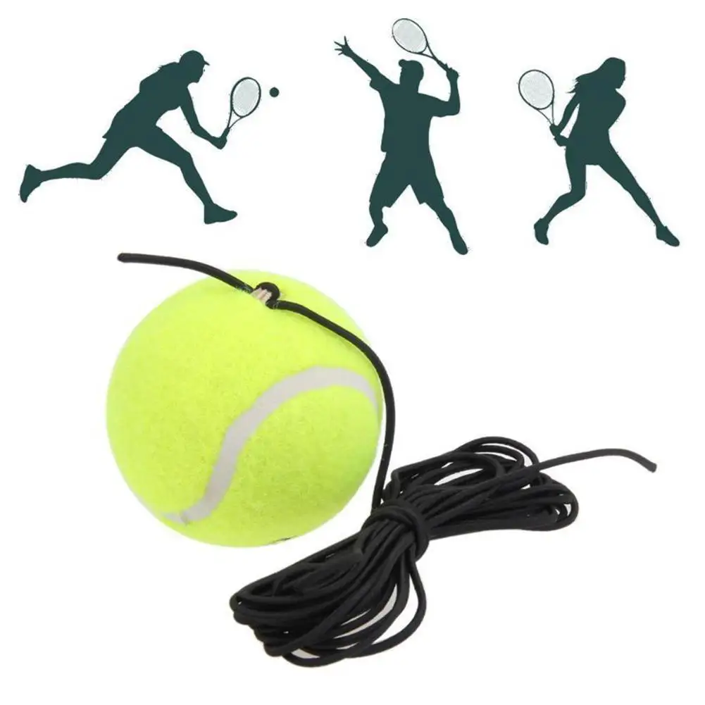 1PCS Professional tennis training ball with elastic string bounce ball with elastic string portable tennis training ball