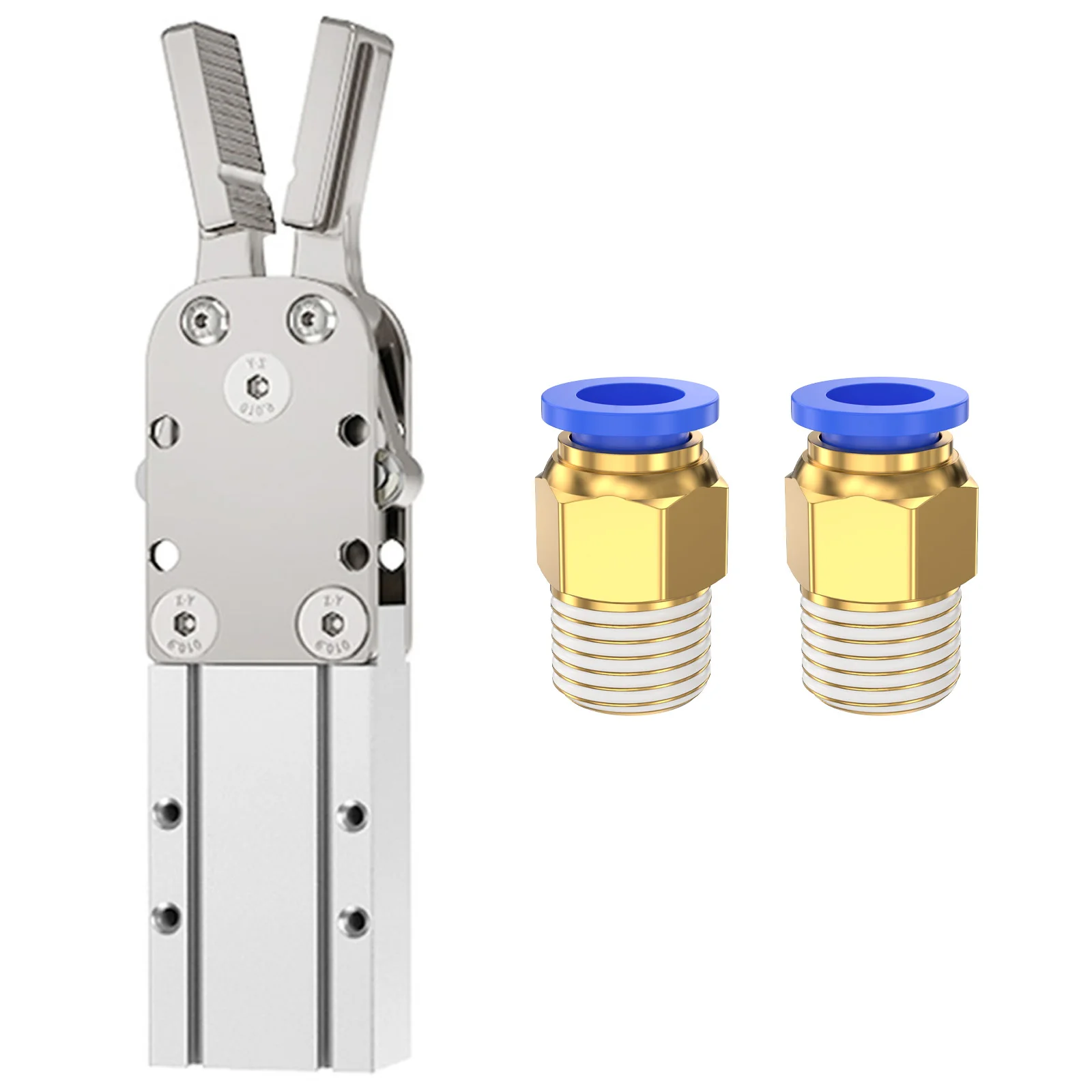 

Injection molding robotic arm fixture pneumatic 1615D finger cylinder single double action 1615S wide nozzle clamp 2015DL