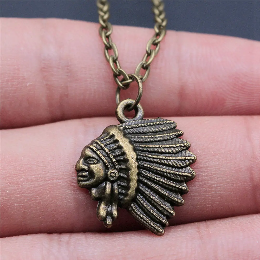 Chief Pharaoh Necklace On The Neck 43cm Chain Ladies' Jewelry Party Vintage Craft