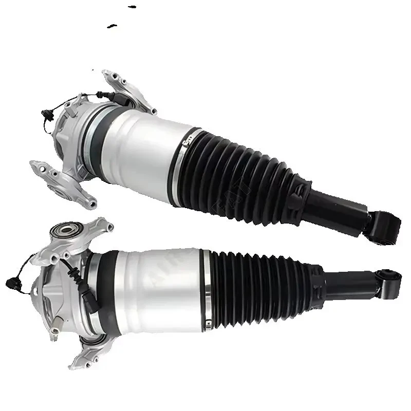 Par de 2 Amortiguadores de Suspensión Neumática Traseros Izquierdo y Derecho para Porsche Cayenne 92A 958 VW Touareg 7P 2010-2018, Kit de Amortiguadores Neumáticos Traseros