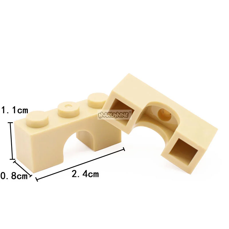 Marumine 1x3 Arch Assembles Particles Compatible 4490 30PCS MOC Building Blocks kit Accessories Educational Toy For Children
