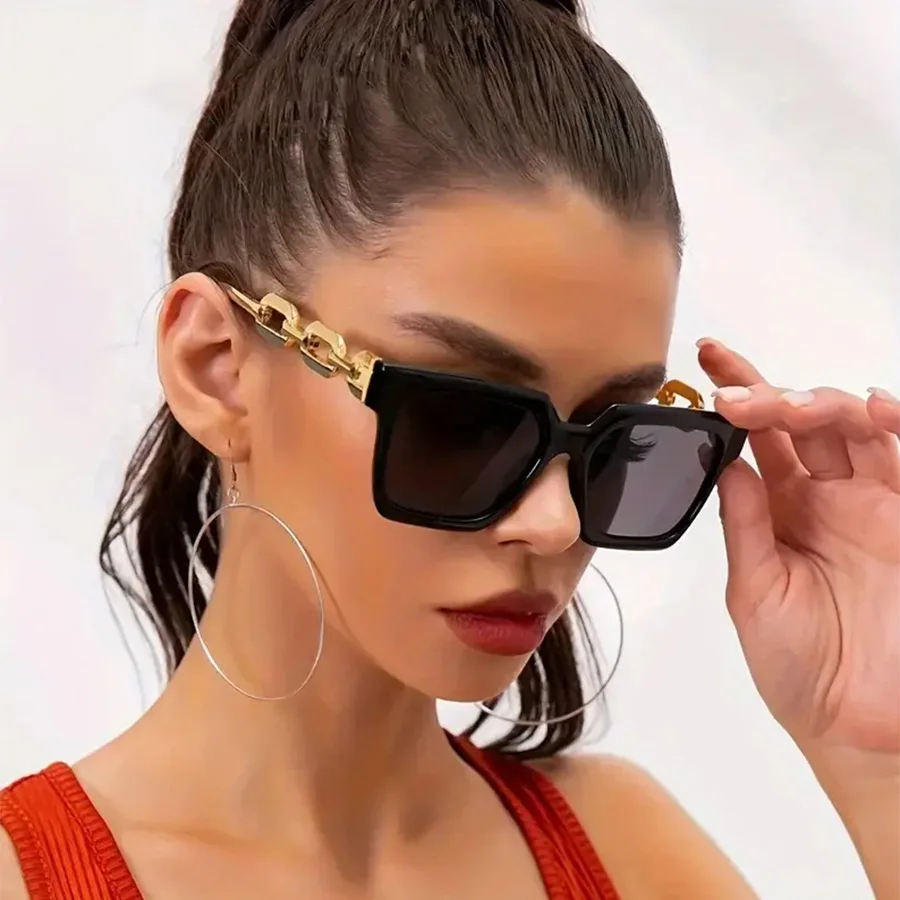 3PCS Fashion Large Frame Summer Decoration Women\'s Sunglasses retro Style Outdoor Travel Glasses
