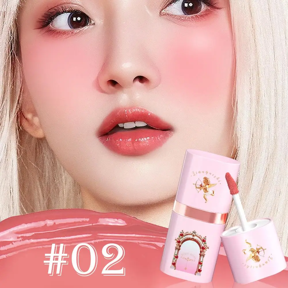 Feuchtigkeitsspendende Flüssigkeit Rouge Creme Multi-Use Lippen Wange Rouge Orange-rot Mini Schatten Make-Up Stick Augen Rouge Matte kontur V1I3