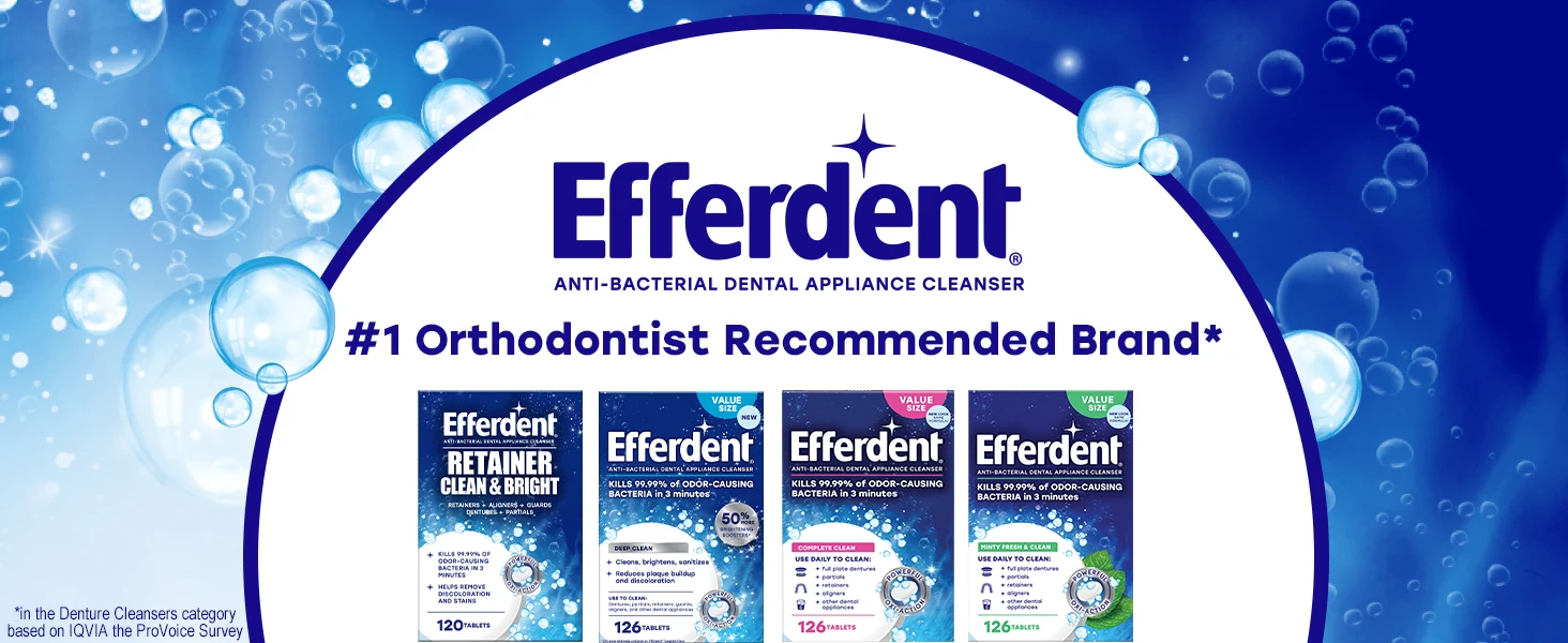 Efferdent retainer cleaner tablets