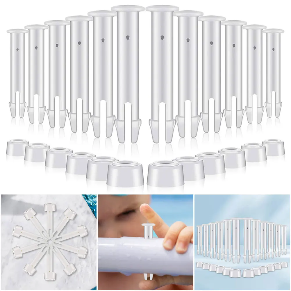 

Набор из 12 соединительных штифтов для бассейна с резиновыми уплотнителями, пластиковые соединительные штифты для бассейнов, запасная часть