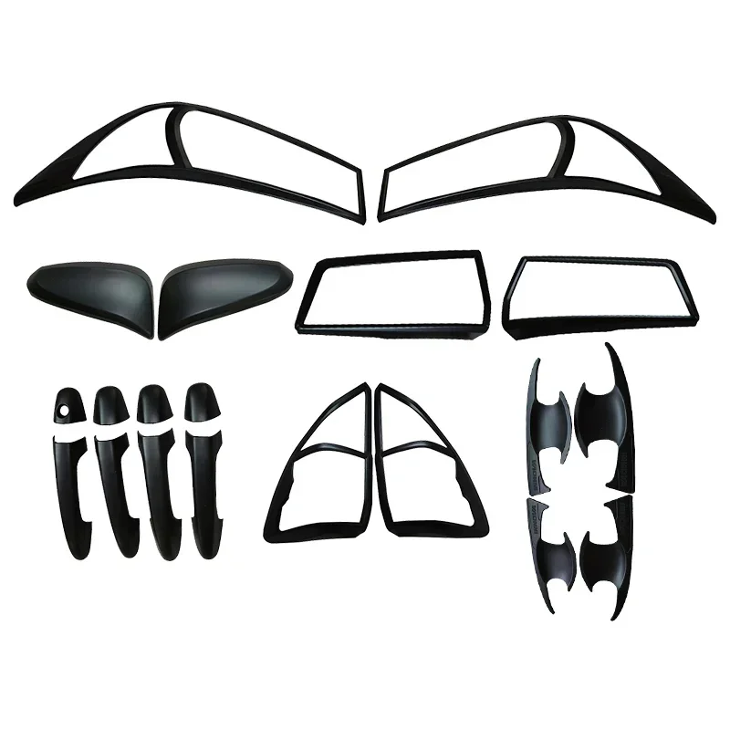 

car styling trims covers fit for 2016+ Innova accessories Matte black ABS Decorative hoods lamp Cover fit For Toyta Innova