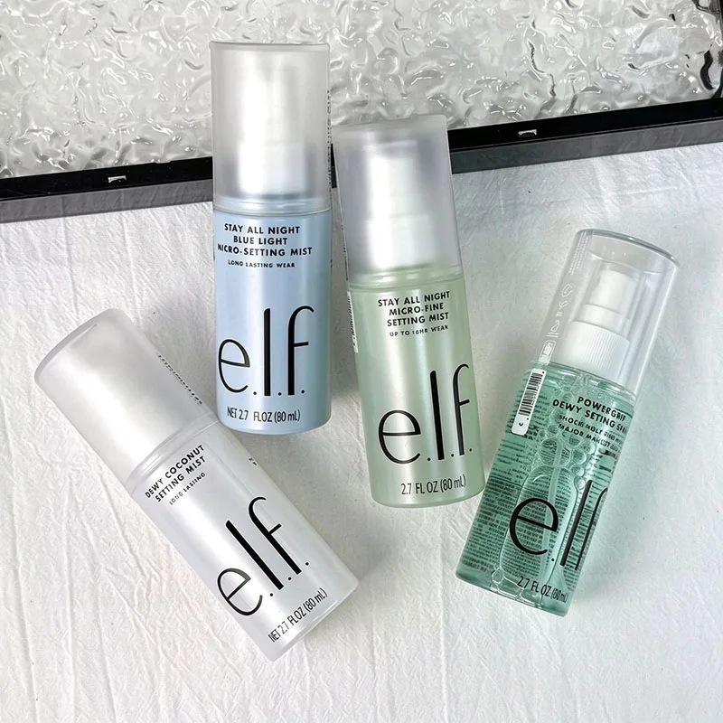 ELF Four-color Setting Spray Makeup Holding Moisturizing and Oil Control Prevent Makeup Sticking and Fall Off Fast Film-forming