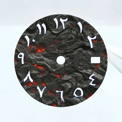 28.5mm dial NH35 dial Single date window dial 3D metal scale dial Suitable for NH35/NH36 movement Watch Parts Replacement Parts