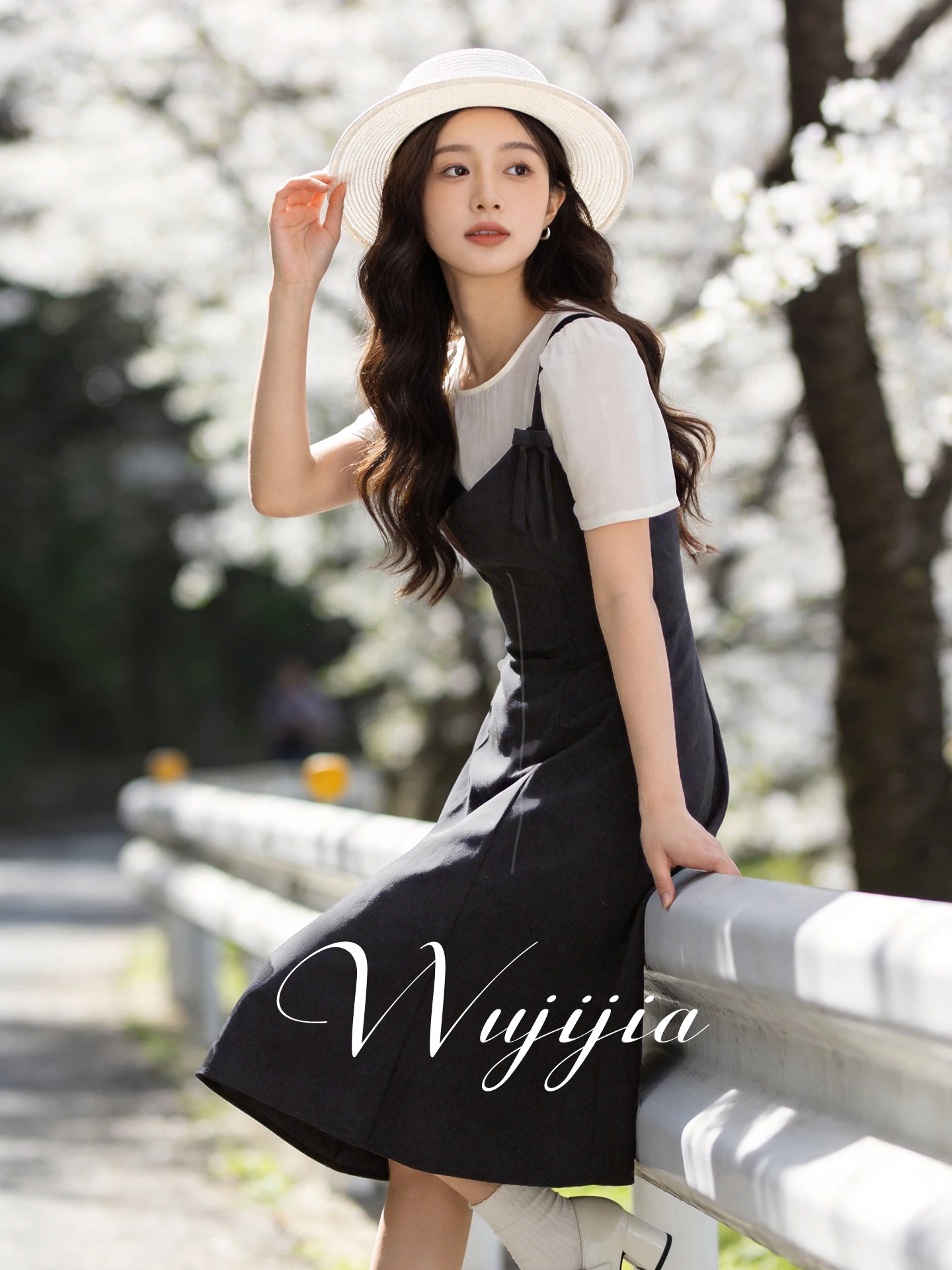 

Summer New Style Age Reduction Design Sense Strap Splice Dress plus Size Women's Dress Commute Style A-Line Polyester Fiber