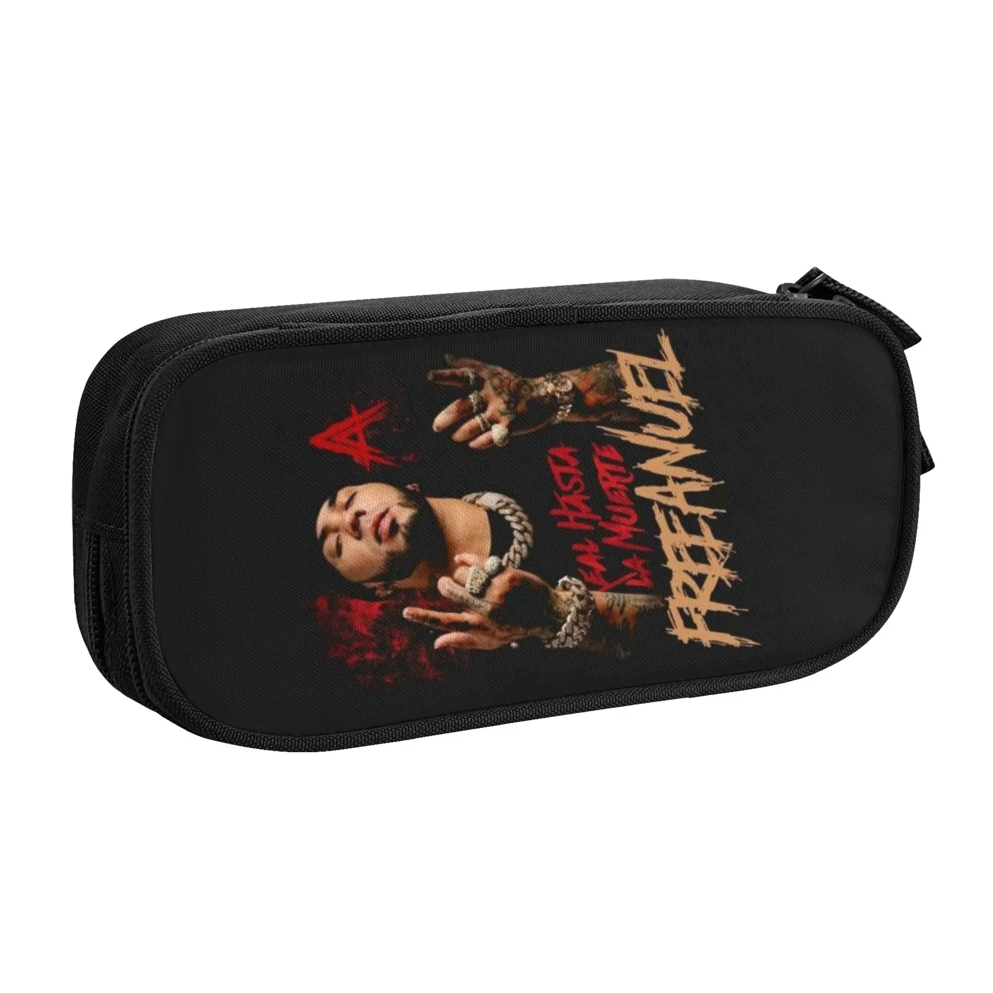 Anuel AA Puerto Rican Rapper And Singer MIRAME  Kawaii Pencil Case Boy Girl Large Capacity  Pencil Bag Student School