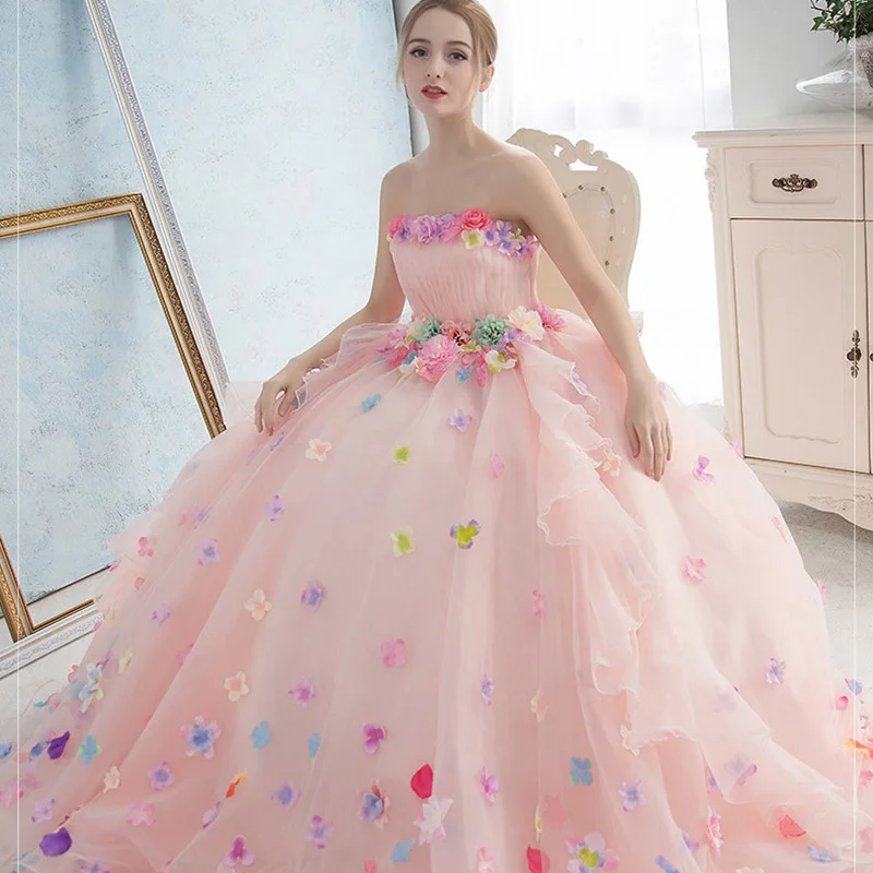 

J88 Bridal colored wedding dress 2024 new Korean wedding dress