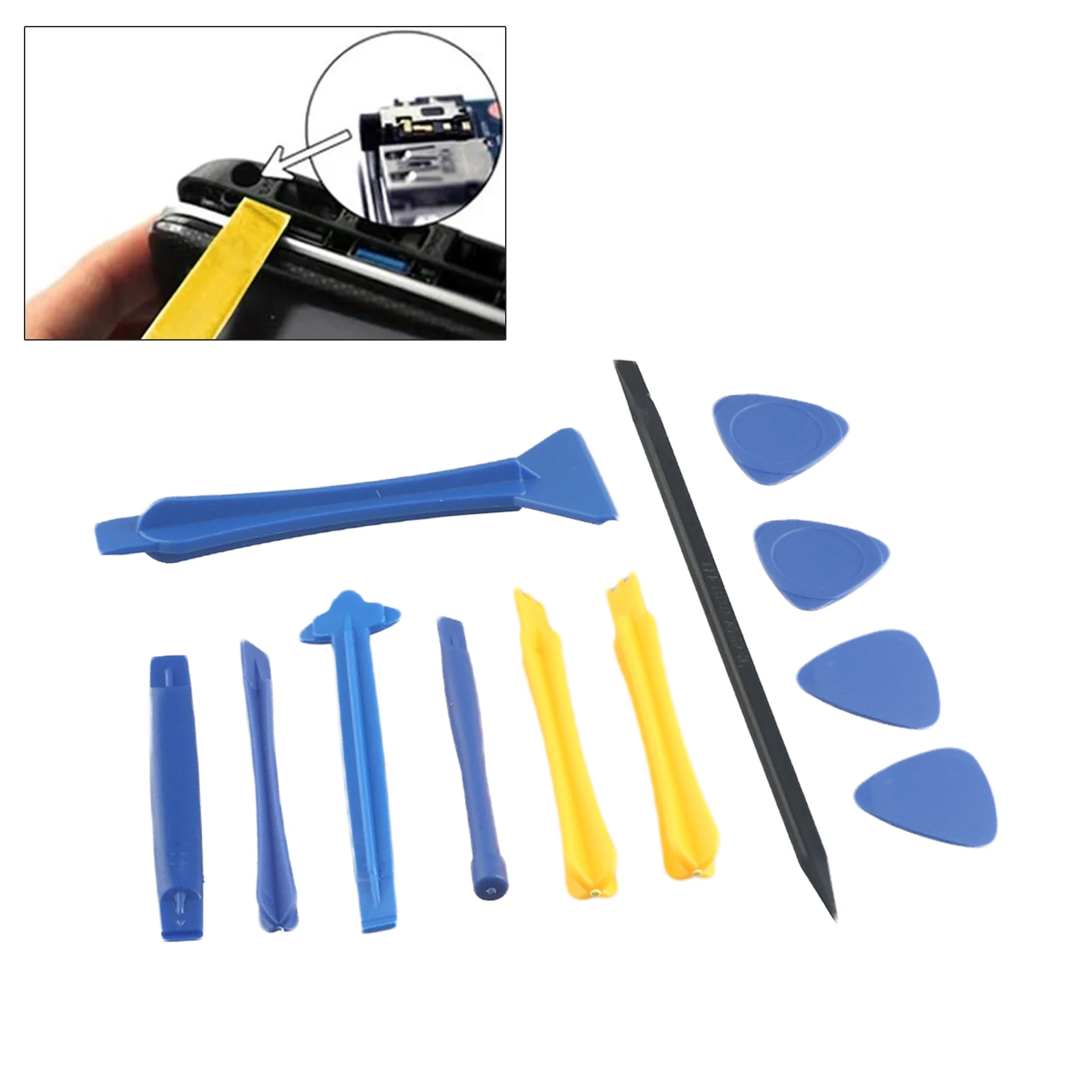 12 Piece Dual-Tip Spudger Set for Repairing and Maintaining Phones Tablets Laptops and Other Consumer Electronics Devices