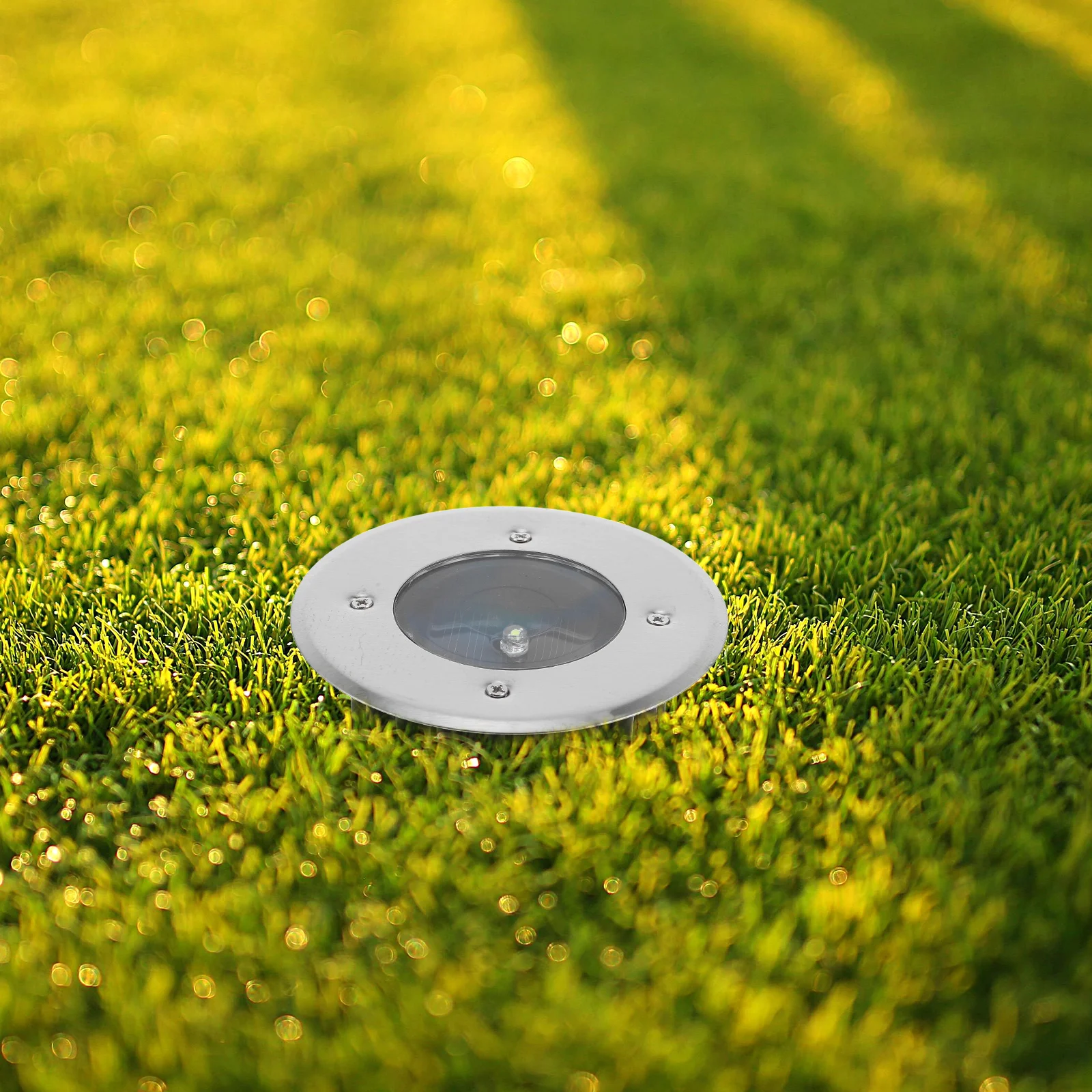 4pcs Solar Powered Ground Lights LED Lawn Light for Driveway Pathway Outdoor Yard Easy Installation Long Lasting
