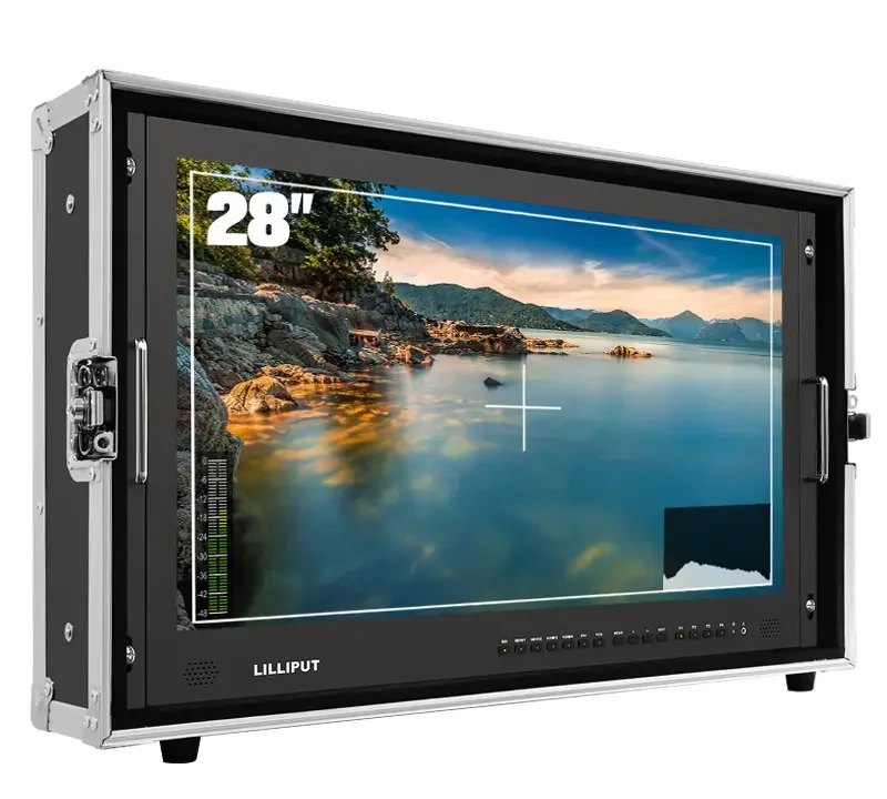 Lilliput BM281-4KS Desktop 4K 28" Broadcast Lcd Monitor with Carry on Protective case